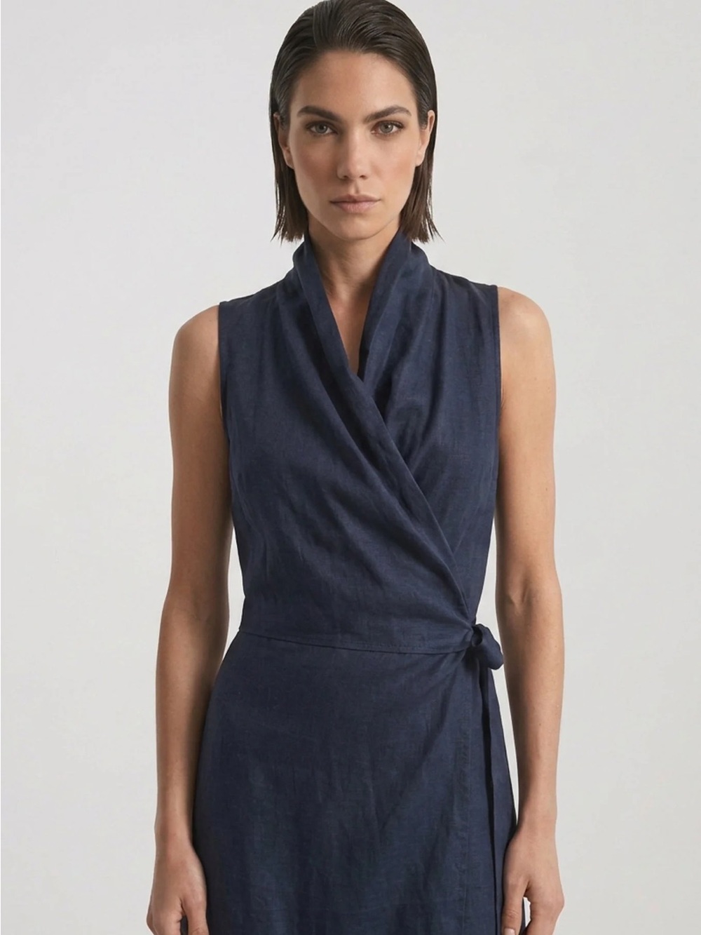 Luxmi Amara Cowl Neck Wrap Dress